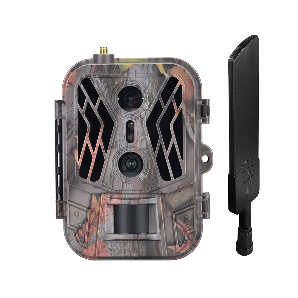 Caméra de Chasse à Vision Nocturne SuntekCam - 4G avec Lentille Double et Vidéo 4K