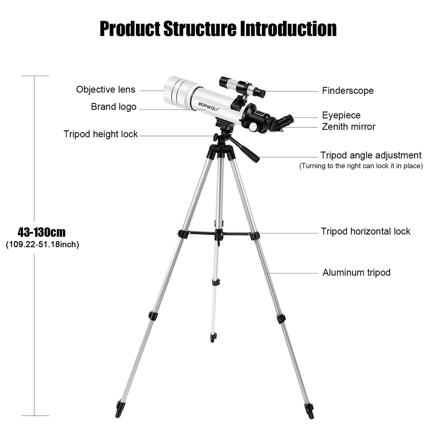 Télescope Astronomique HD 70400 pour Observation Céleste de Haute Précision