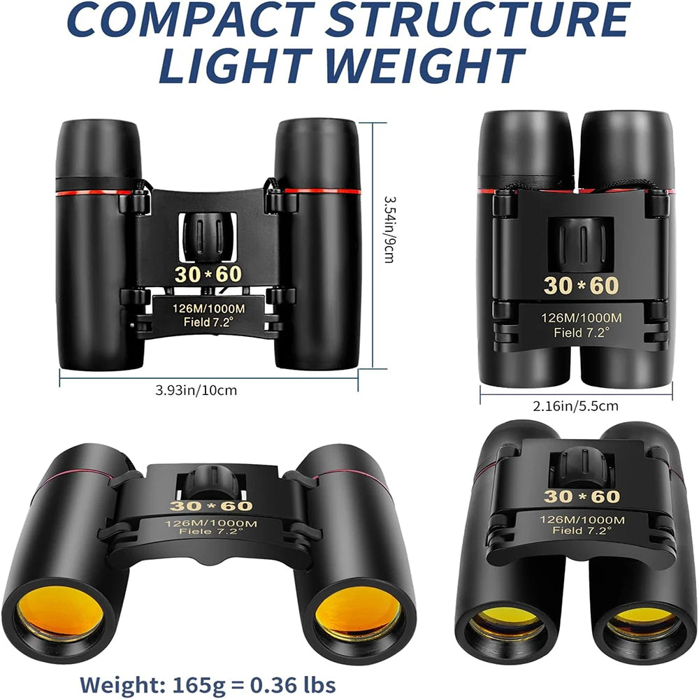 Jumelles Compactes de Poche pour Observation et Spectacles - Haute Définition