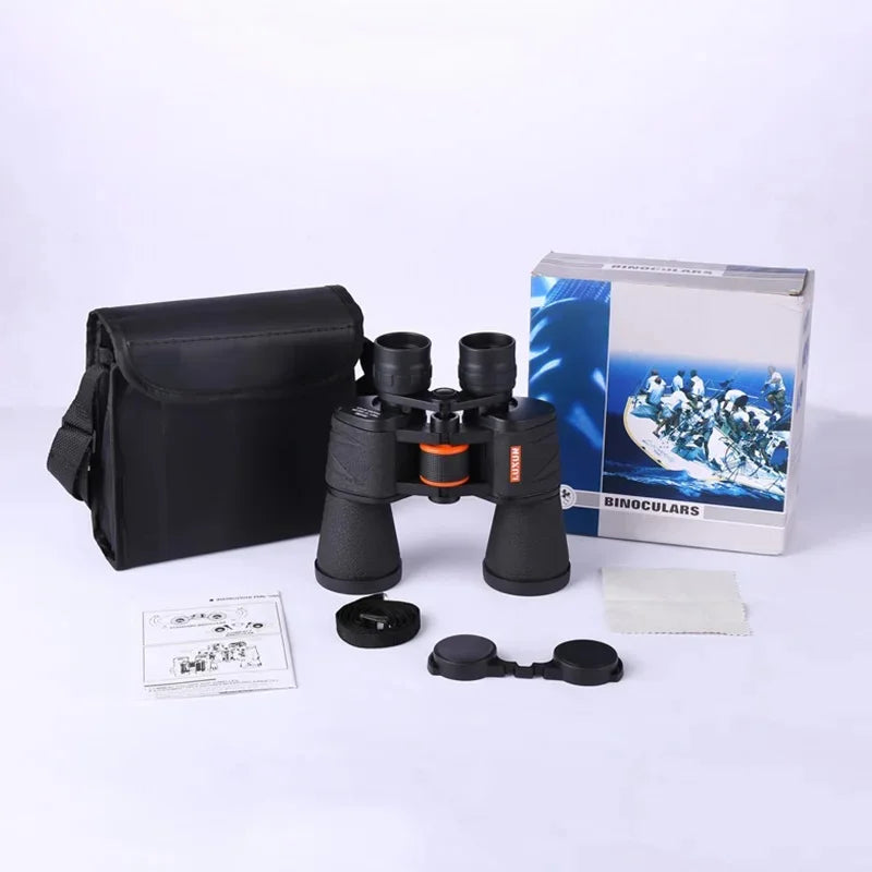 Jumelles 20x50 Professionnelles Étanches avec Prisme BAK4 pour Observation Longue Distance