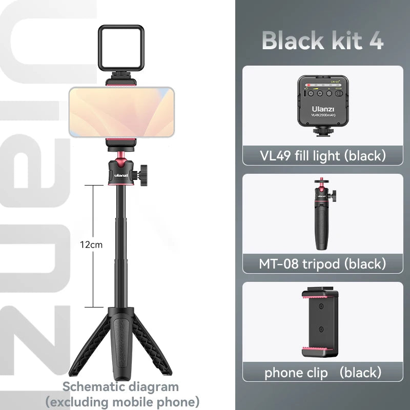 Trépied Mini Ulanzi MT-08 Blanc Polyvalent pour Appareils Photo et Smartphones