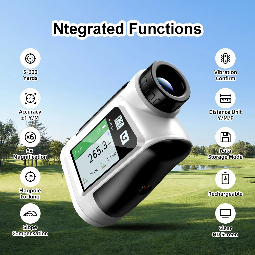 Télémètre Laser Golf 600 Yards avec Compensation de Pente et Écran HD