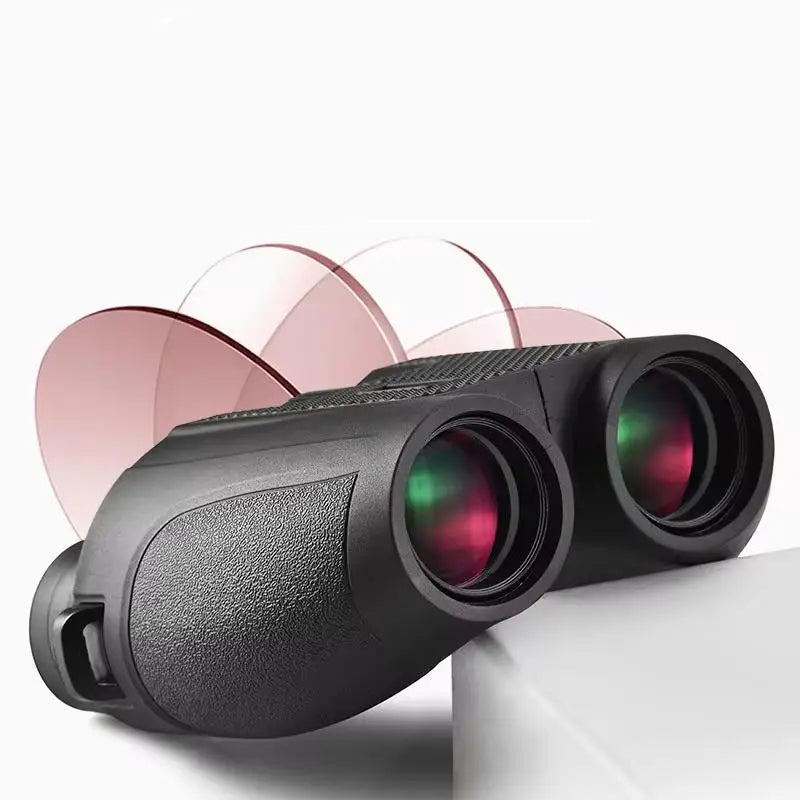 Jumelles Compactes HD 10x25 : Vision Nocturne, Étanches, Légères pour Randonnée