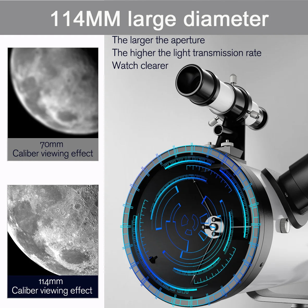 Télescope Astronomique Monoculaire 875X HD avec Filtre Lunaire
