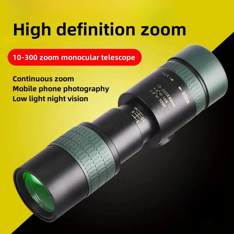 Monoculaire de Chasse Professionnel avec Zoom Puissant et Étanchéité IPX4