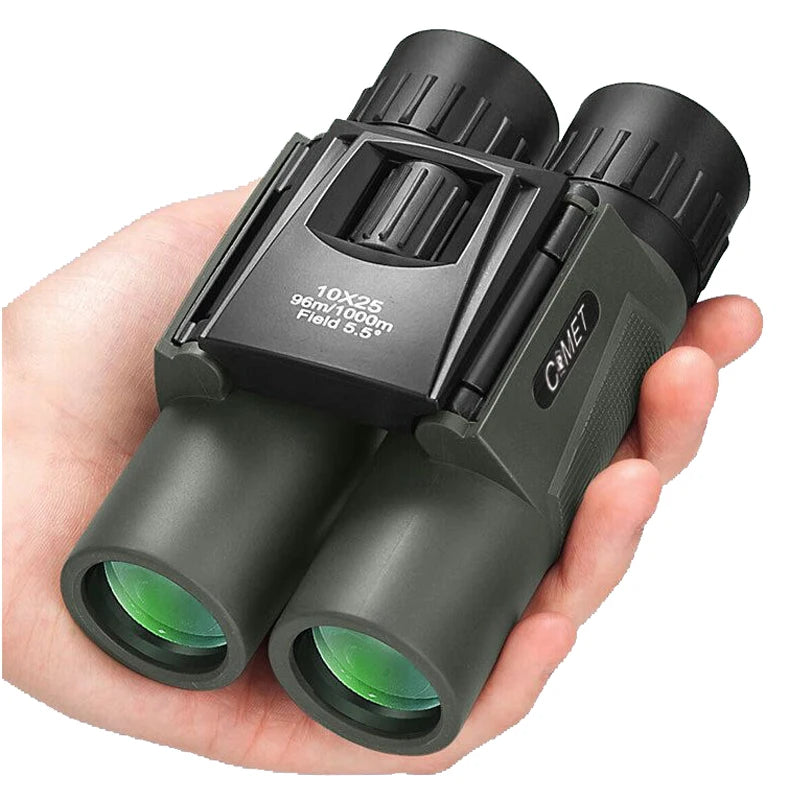 Jumelles Compactes 10X25 Légeres et Pliables pour Observation d'Oiseaux