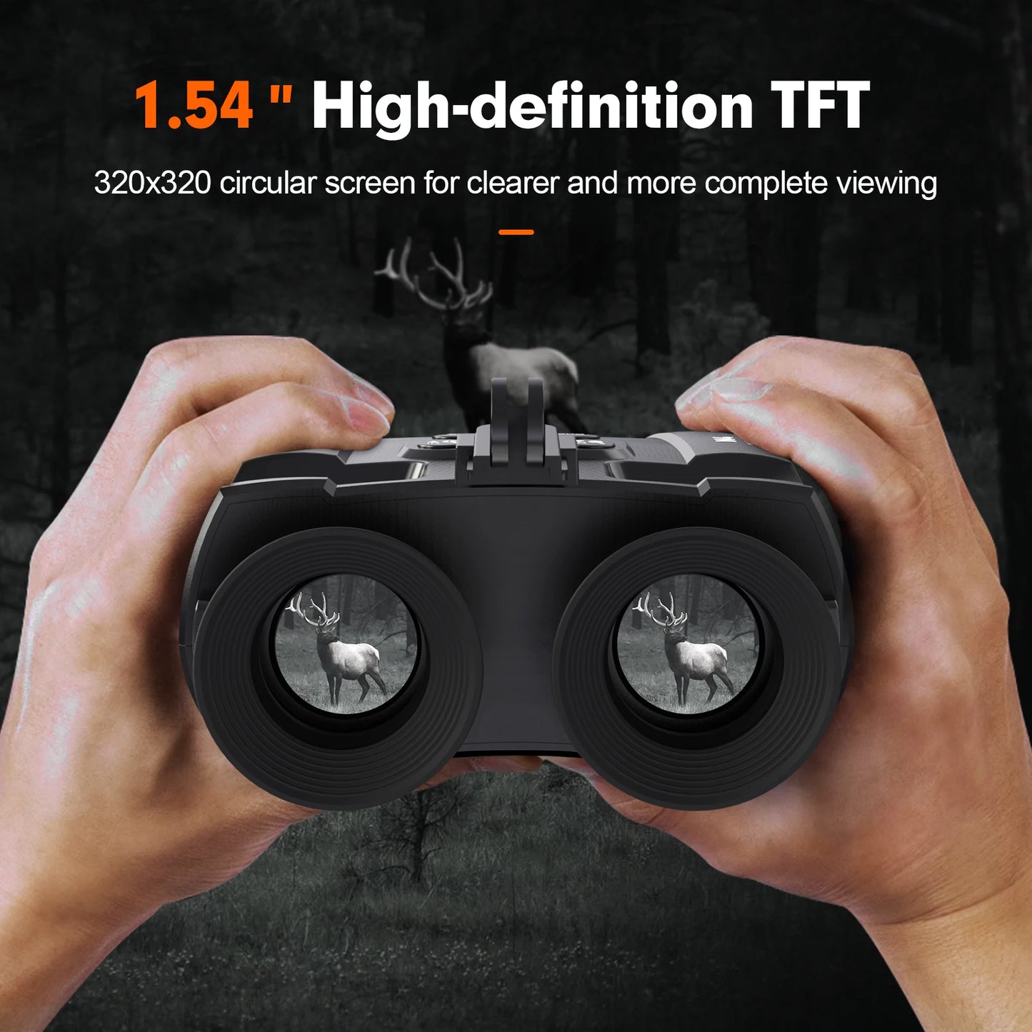 Jumelles Vision Nocturne Infrarouge GTMEDIA N4 avec Casque pour Observation à 300m