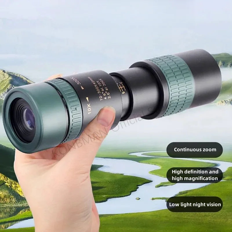 Monoculaire de Chasse Professionnel avec Zoom Puissant et Étanchéité IPX4
