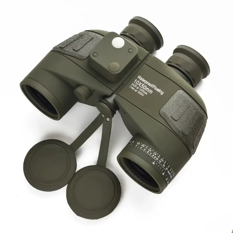 Jumelles Marines 10x50 Étanches avec Compas et Vision Nocturne