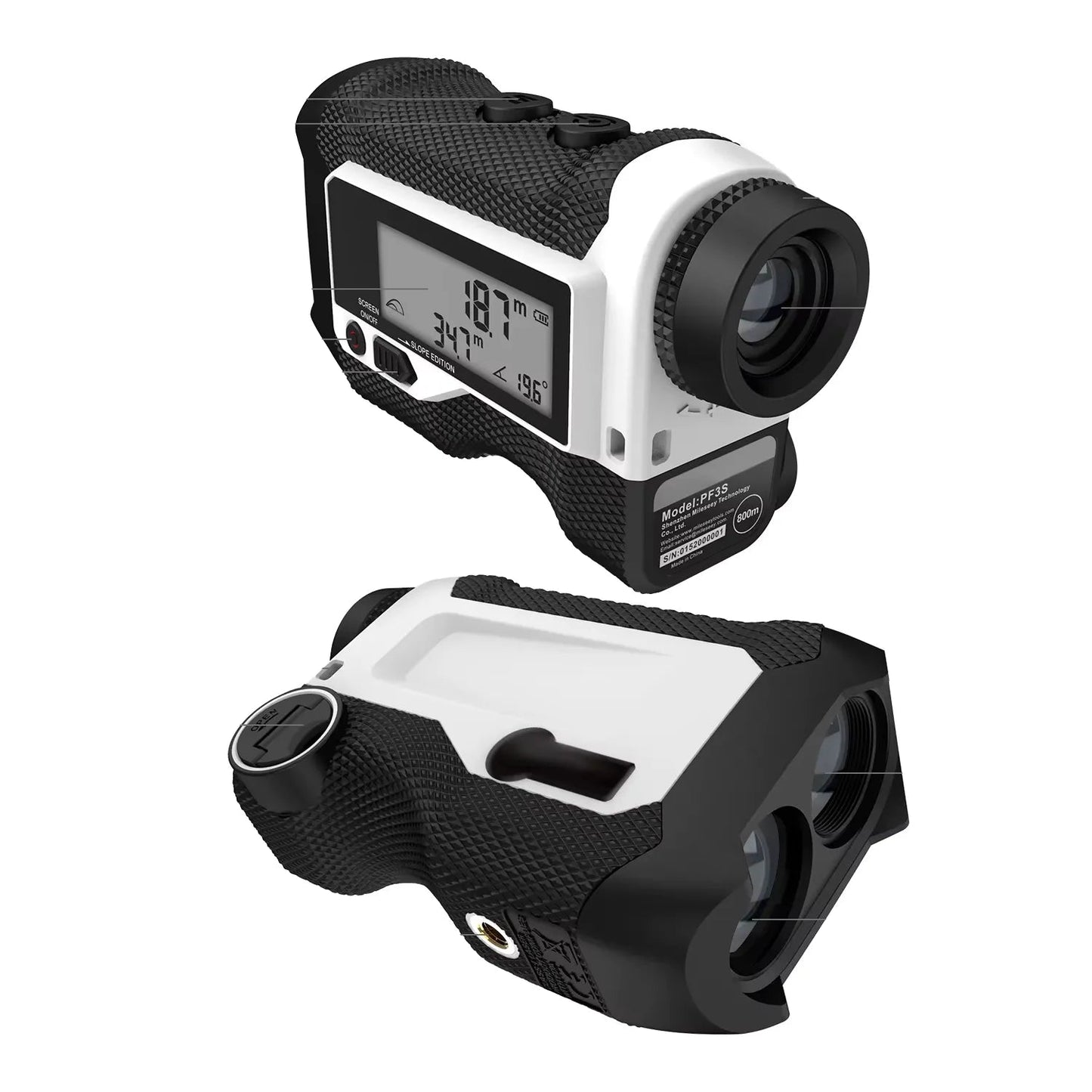 Télémètre Laser de Golf 800m avec Écran LCD et Verrouillage Drapeau