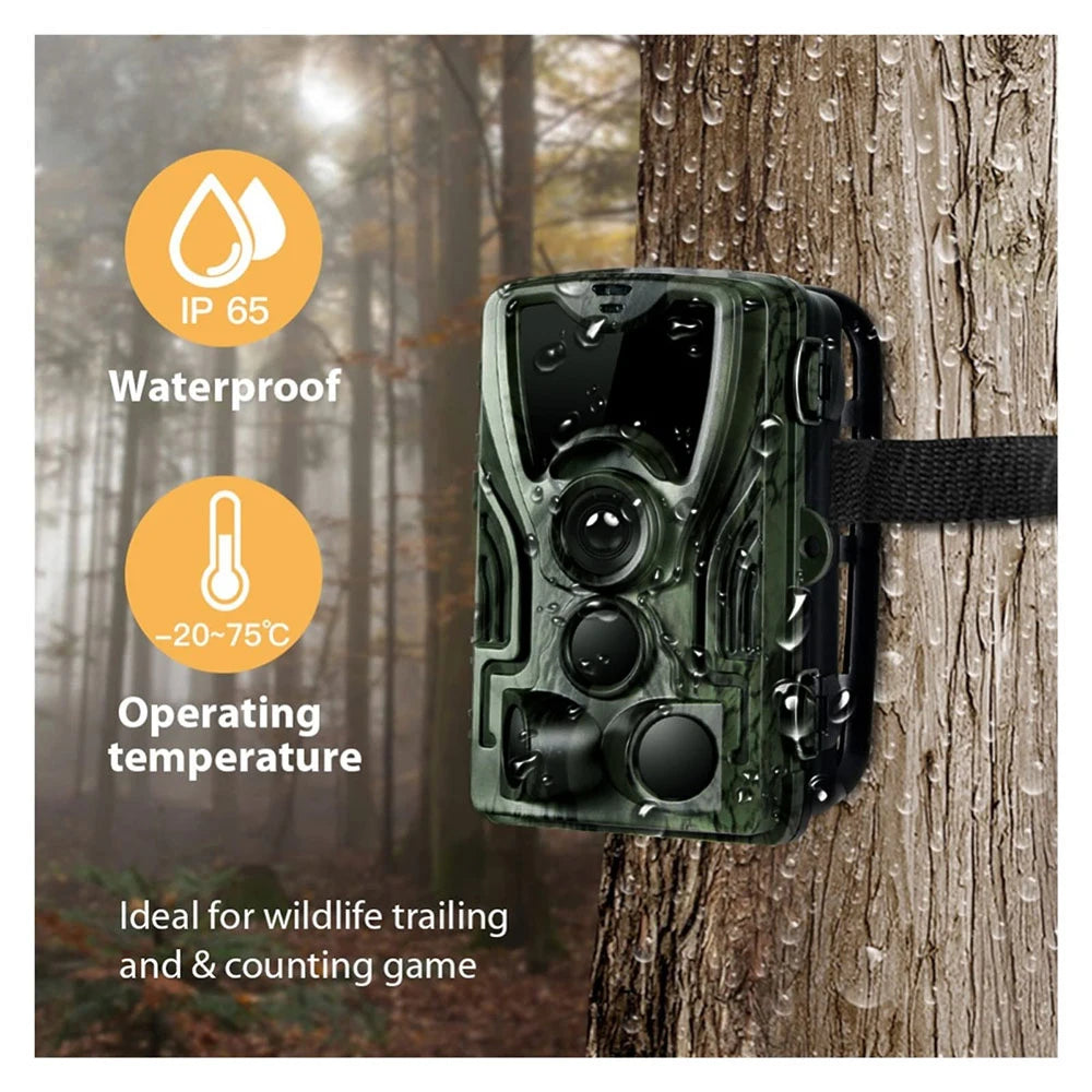 Caméra de Chasse HC-801A : Vision Nocturne Infrarouge, Haute Résolution 16MP