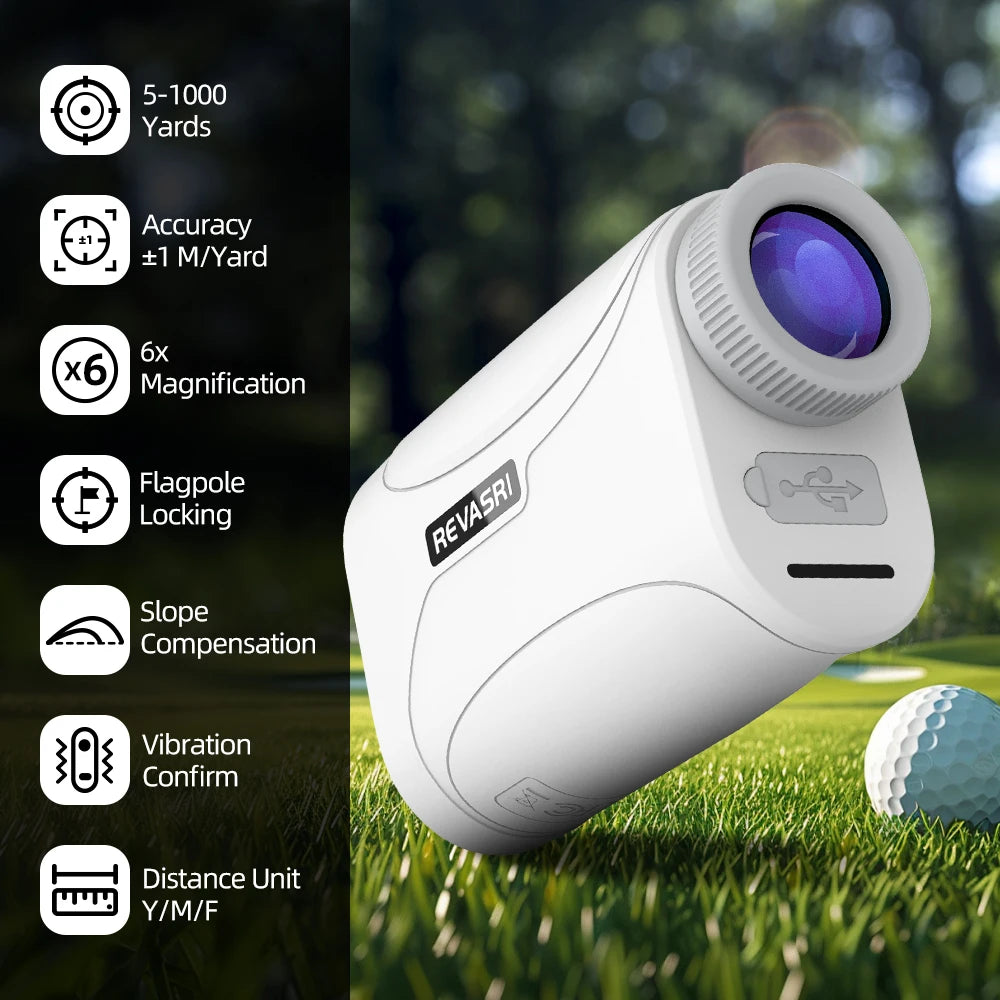 Télémètre de Golf Compact avec Compensation de Pente et Vibration