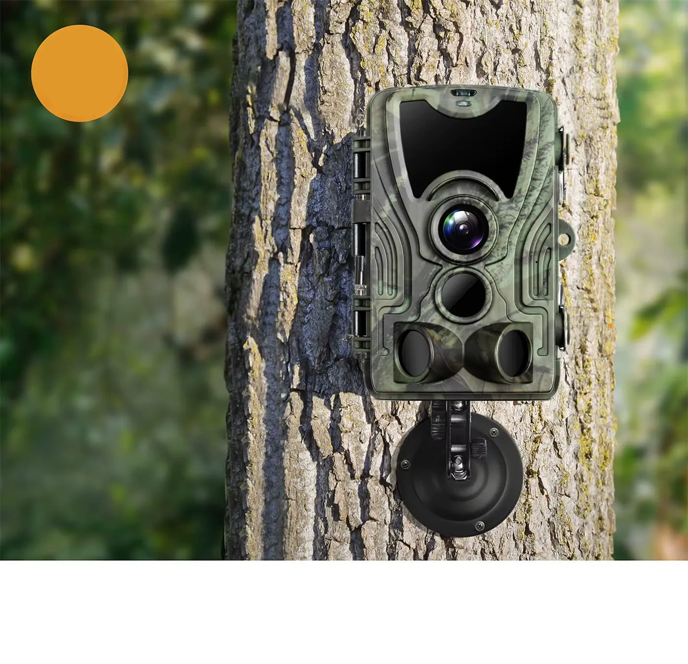 Caméra de Chasse 4K avec Vision Nocturne Infrarouge et Capteur WiFi