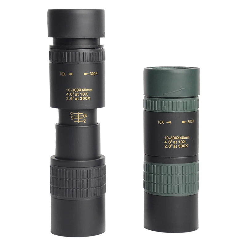Monoculaire HD 4K BAK4 : Zoom 10-30x, Étanche et Stabilité Avancée