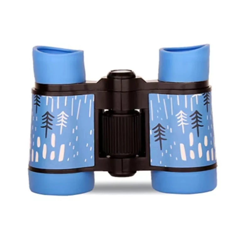 Jumelles Enfant Colorées 4X30mm Résistantes et Légères pour Exploration Nature