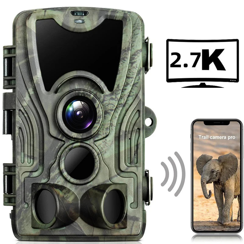 Caméra de Chasse 4K avec Vision Nocturne Infrarouge et Capteur WiFi