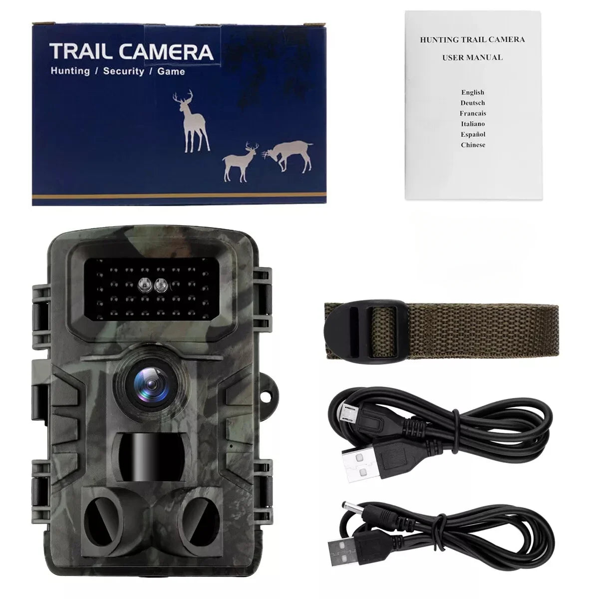 Caméra de Chasse Nocturne PR700 - 36MP avec Vision Infrarouge et Détection Rapide