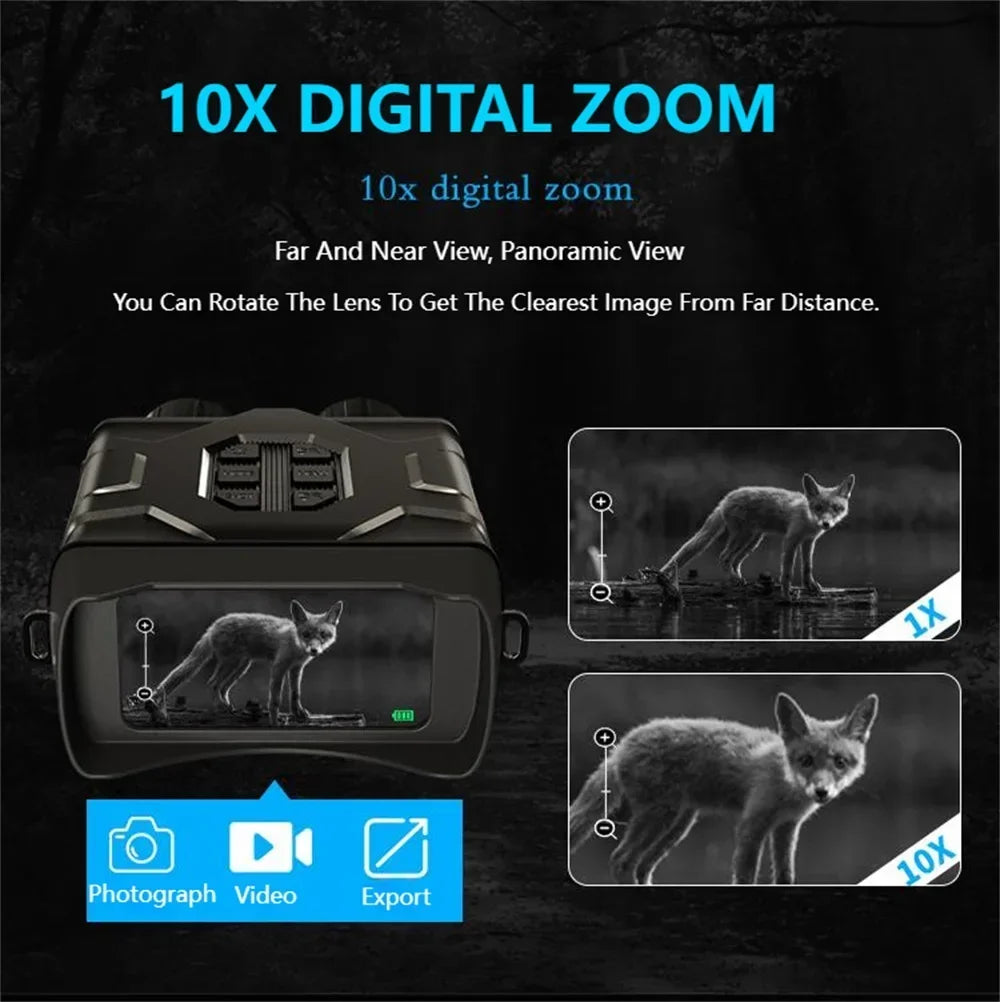 Jumelles de Vision Nocturne 5K UHD pour Observation et Chasse