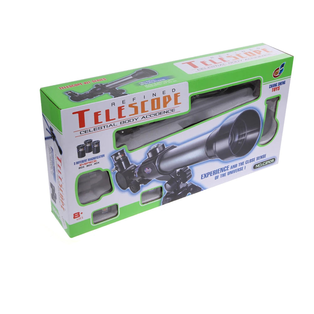 Télescope Monoculaire Éducatif pour Enfants avec Trépied et Lentille Large