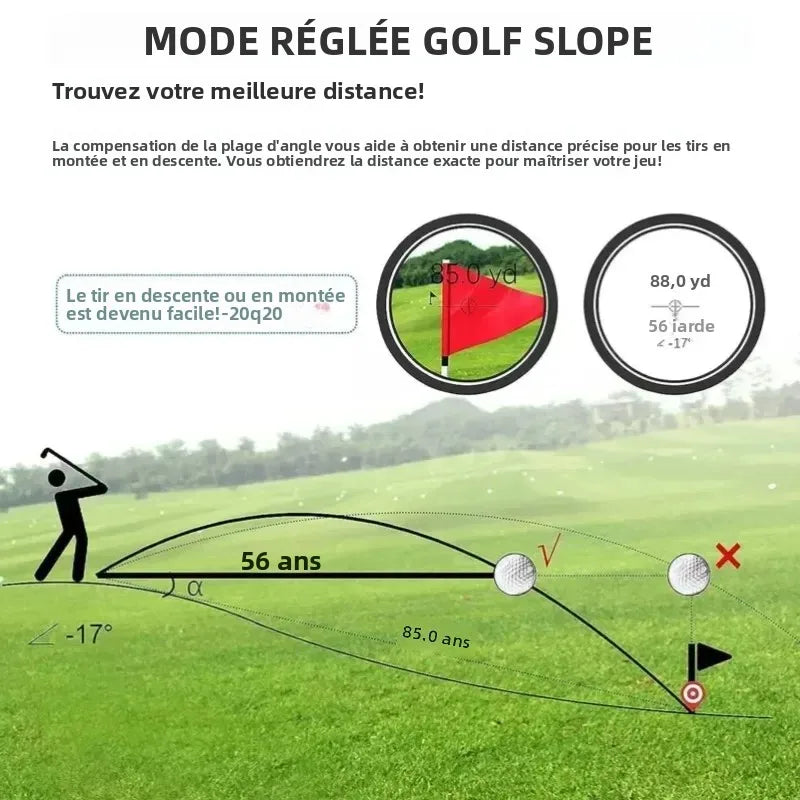 Télémètre Laser de Golf 800m avec Écran LCD et Verrouillage Drapeau