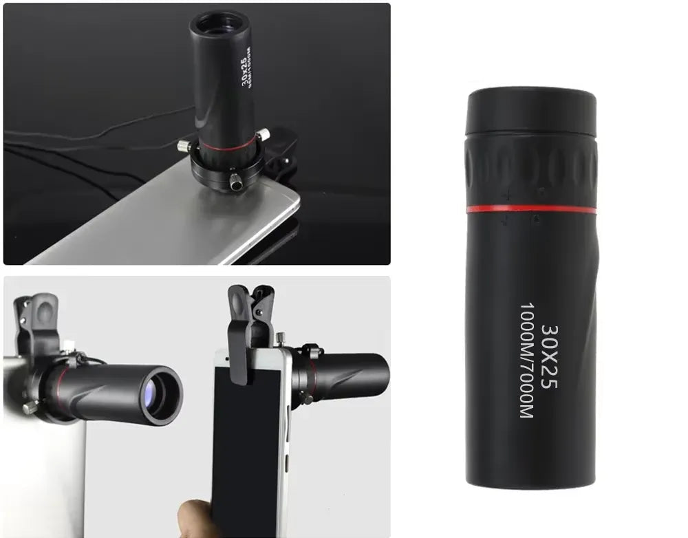 Monoculaire Haute Définition Étanche avec Zoom 10X et Large FOV