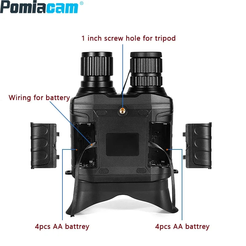 Jumelles Vision Nocturne Infrarouge WG550B avec Écran Large et Focus USB