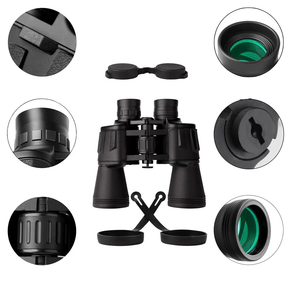 Jumelles Militaires 20x50 avec Adaptateur Smartphone et Prisme BAK4