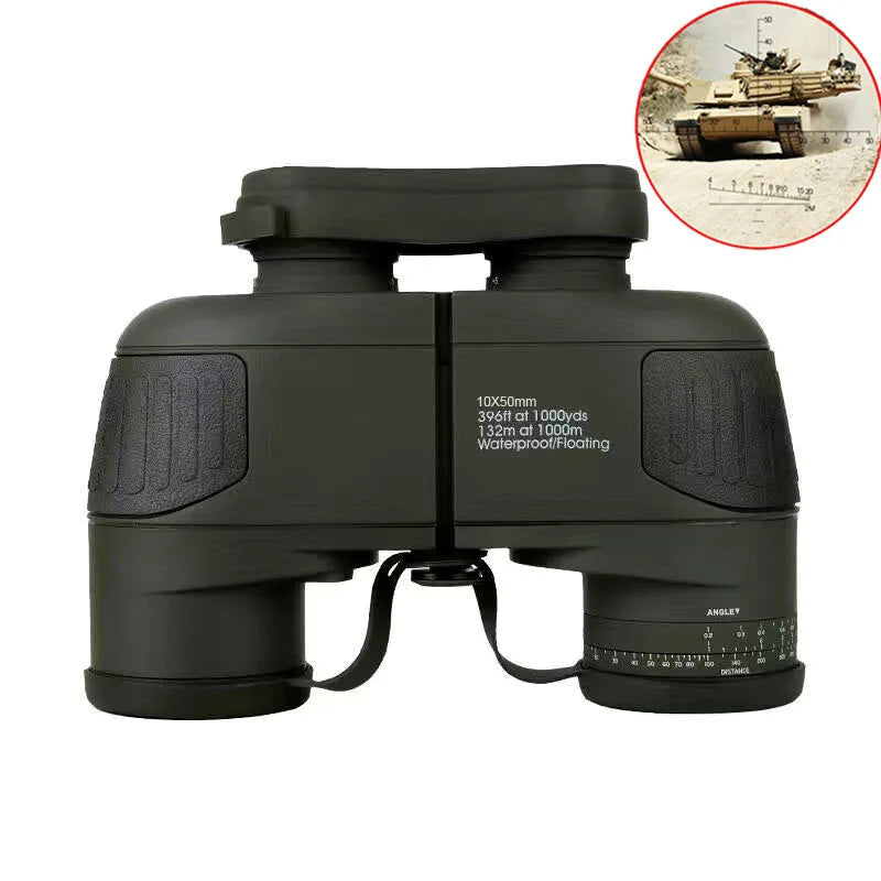 Jumelles Marines 10x50 Étanches avec Compas et Télémètre Intégrés
