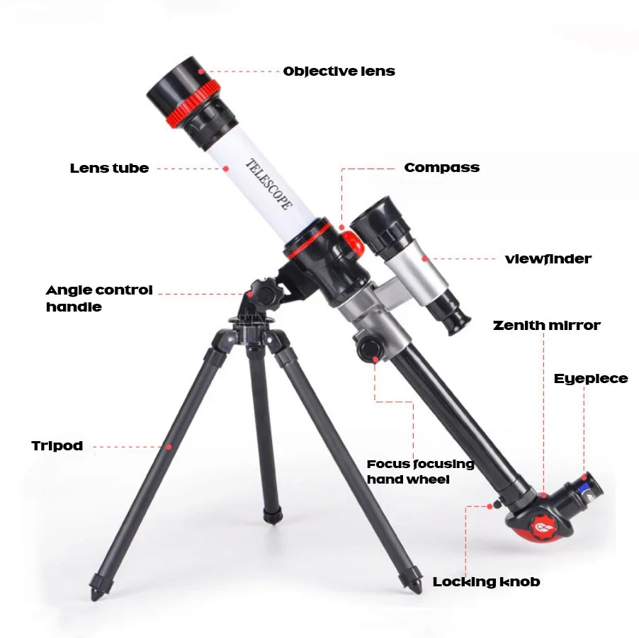Télescope Astronomique Puissant Monoculaire HD pour Observation Lunaire et Planétaire