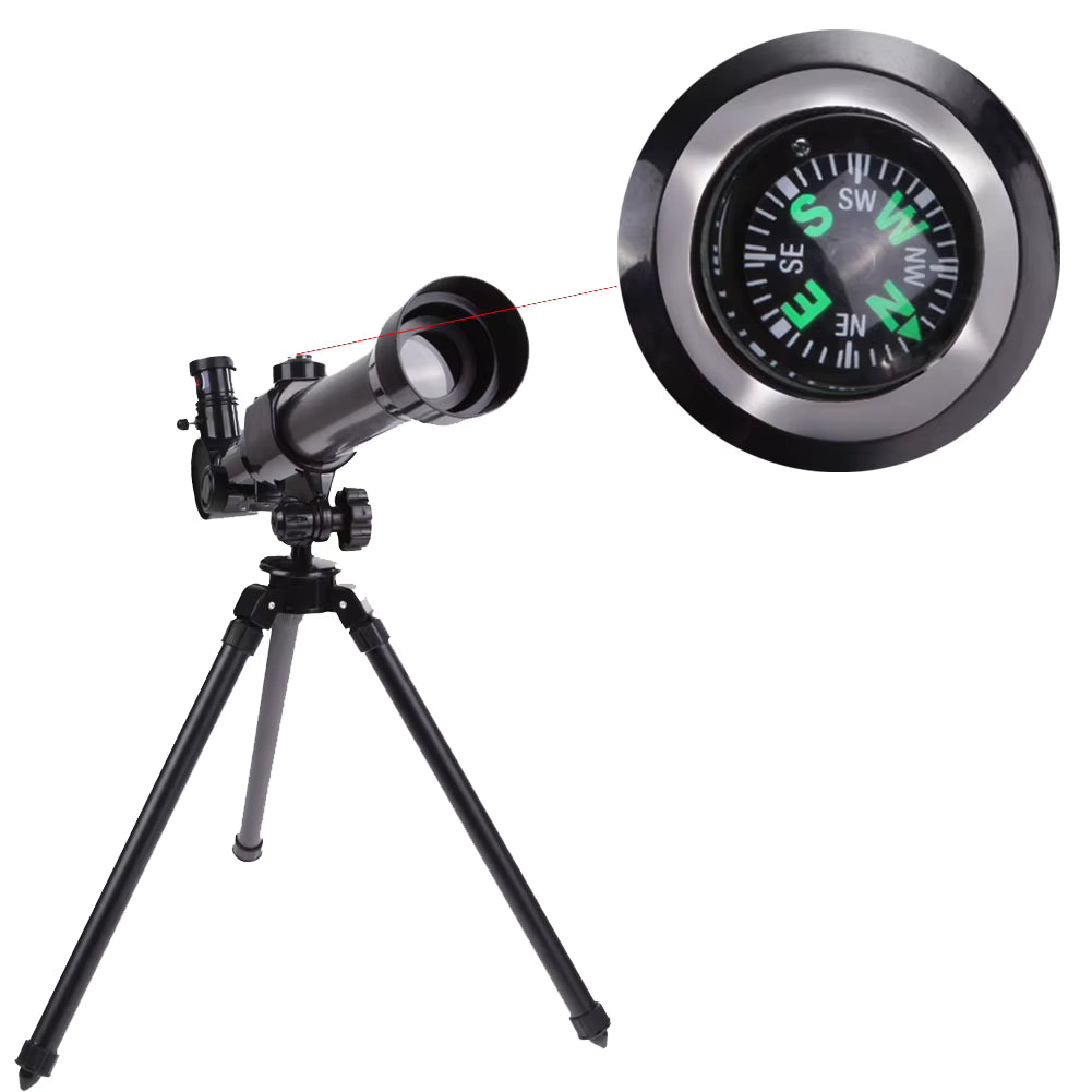Télescope Monoculaire Éducatif pour Enfants avec Trépied et Lentille Large