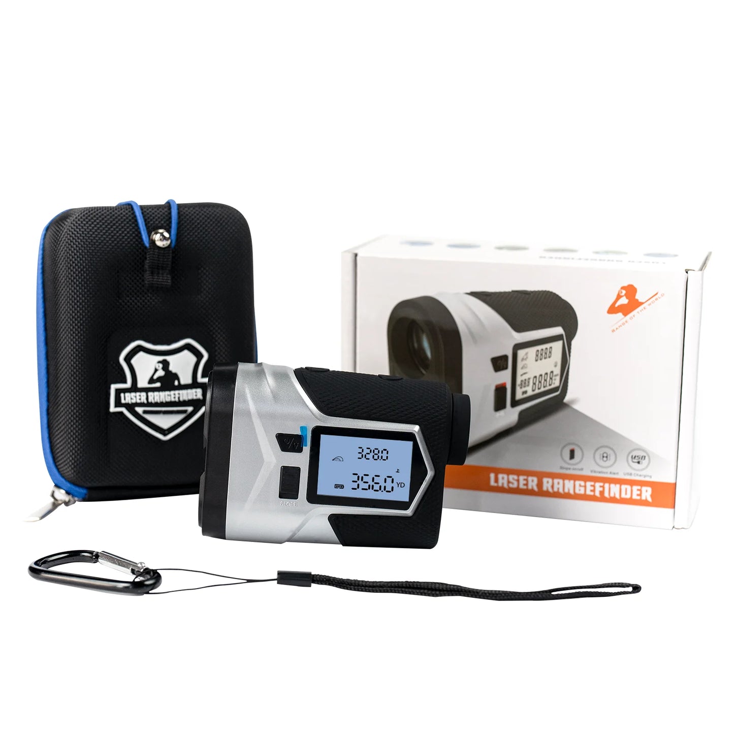 Télémètre Laser Golf avec Ajustement de Pente et Écran Rechargeable 800m