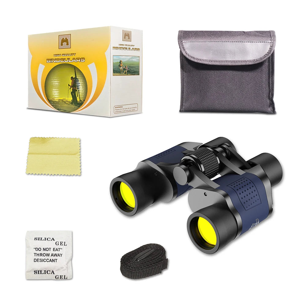 Jumelles Haute Précision 60X60 Vision Nocturne BAK4 pour Chasse et Outdoor