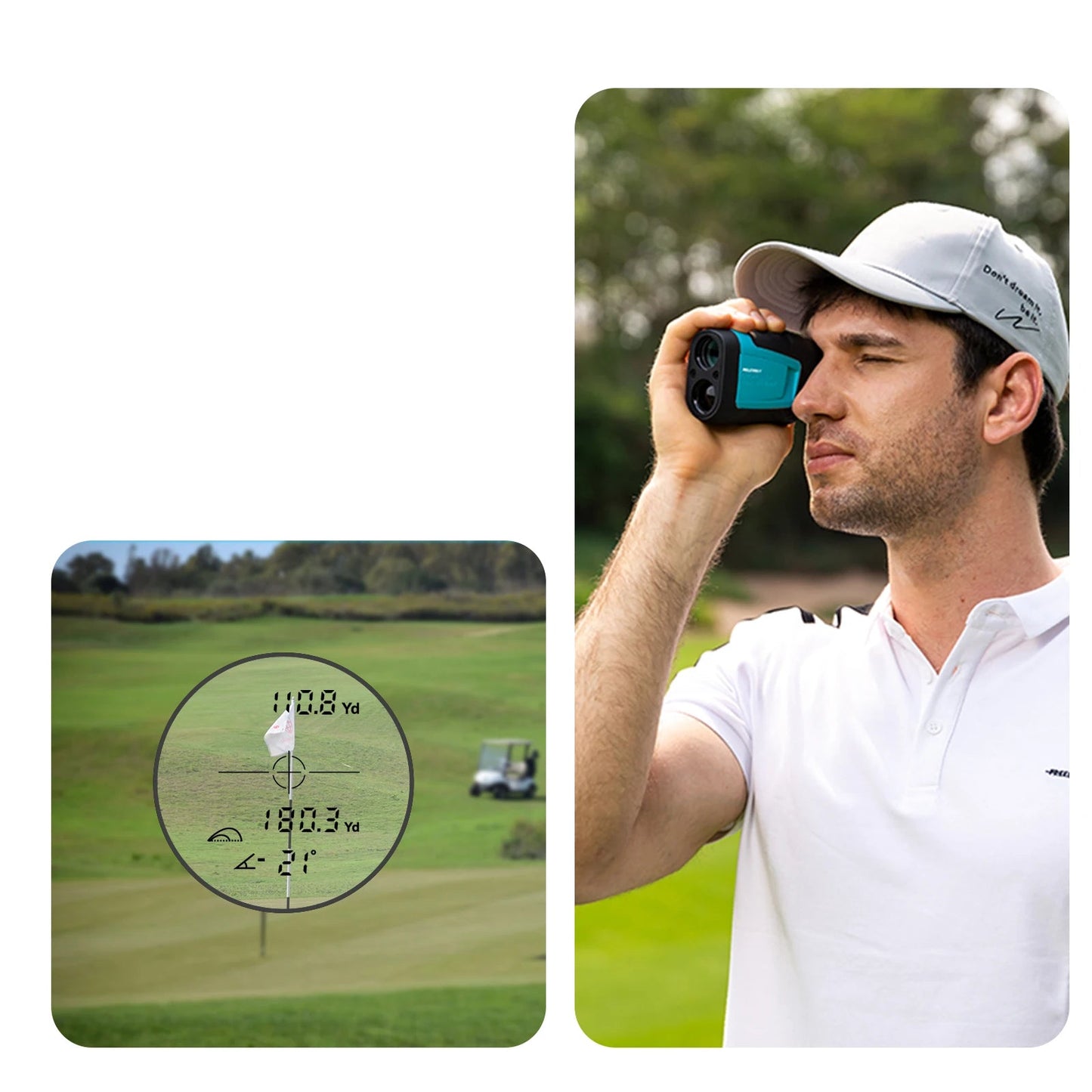 Télémètre Golf 600M avec Technologie Laser et Mode Pente Ajustée