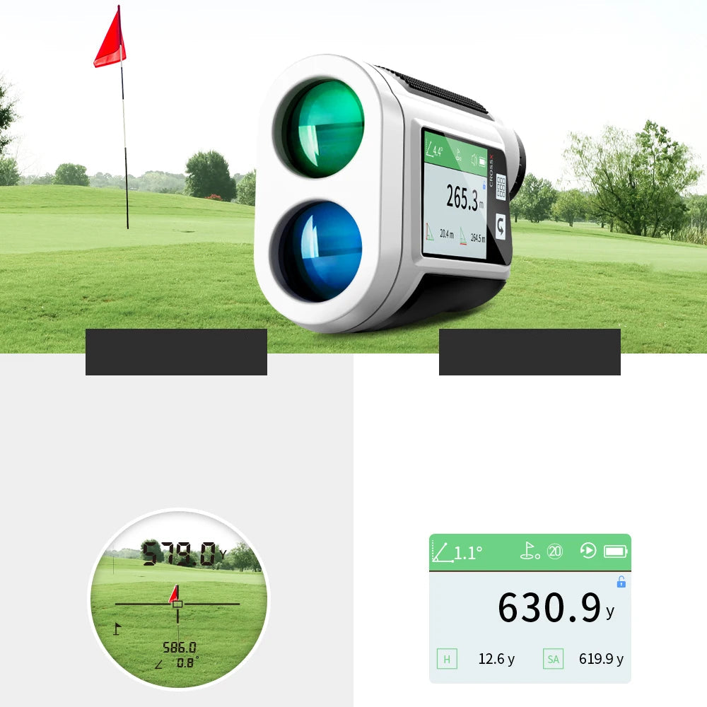 Télémètre Laser Golf REVASRl 600 Yards avec Compensation de Pente et Écran HD