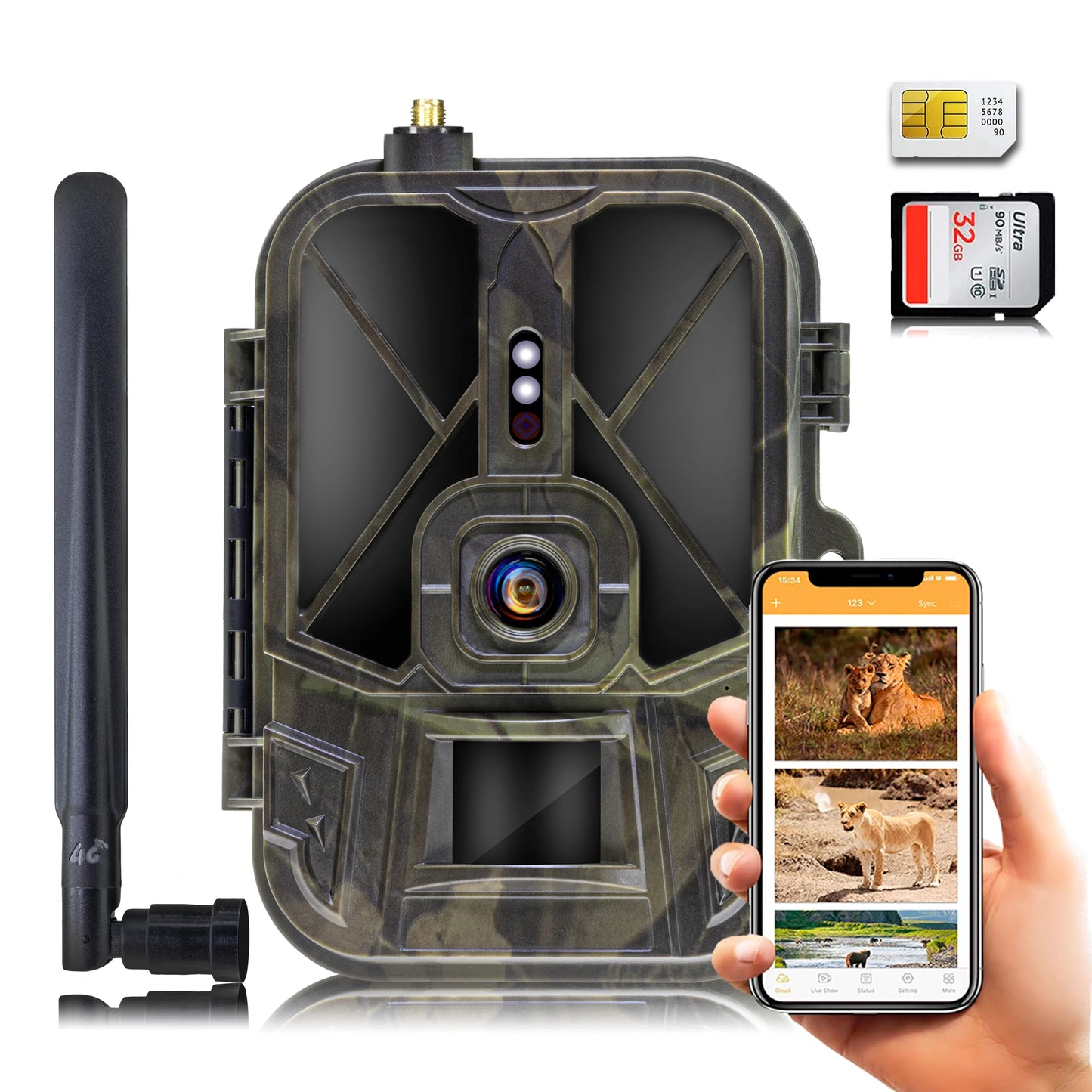 Caméra de Chasse à Vision Nocturne 4G HC940 PRO-LI avec Contrôle App et Batterie Longue Durée