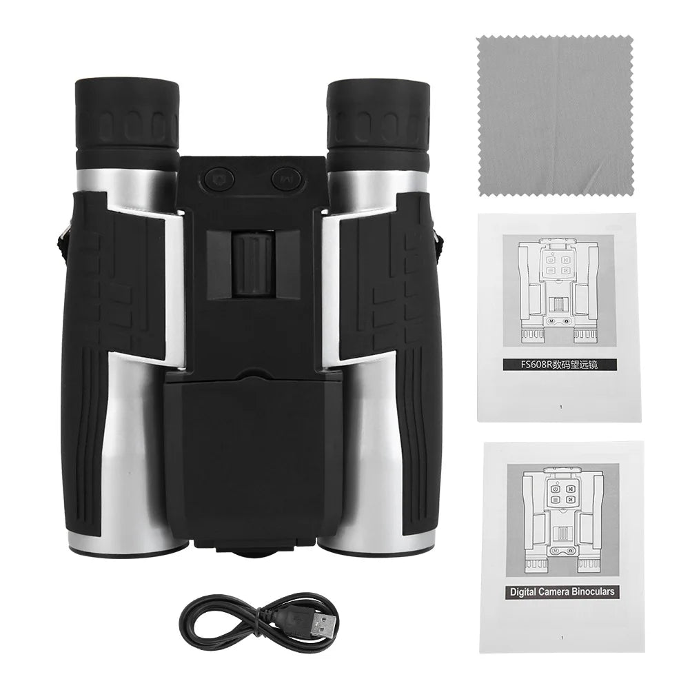 Jumelles HD Multifonctionnelles avec Caméra Numérique et Écran 2 Pouces