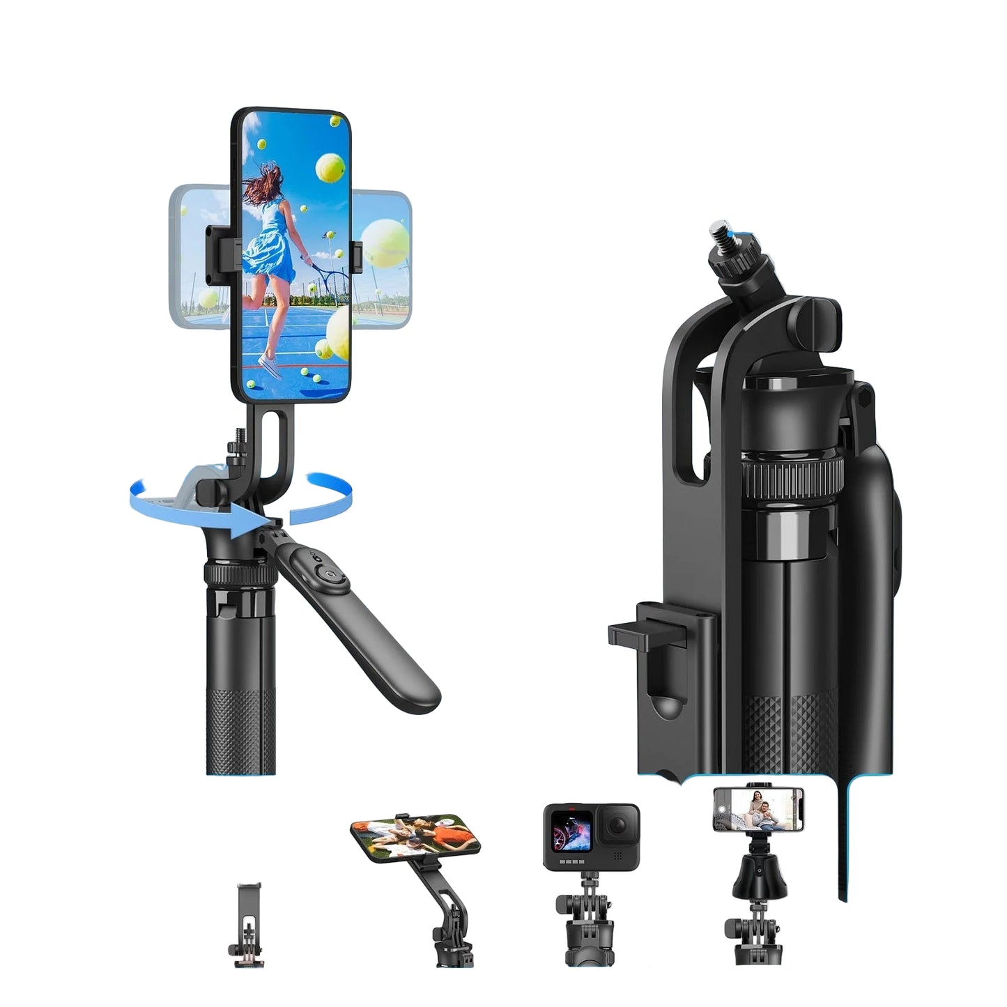 Trépied Selfie Stick Sans Fil 1.8m pour Smartphones et Vidéos Vlog