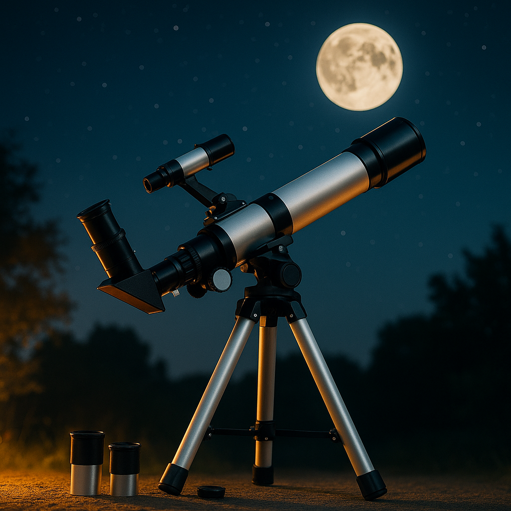 Télescope Astronomique F40040M Haute Puissance 40x40mm pour Observation Nocturne