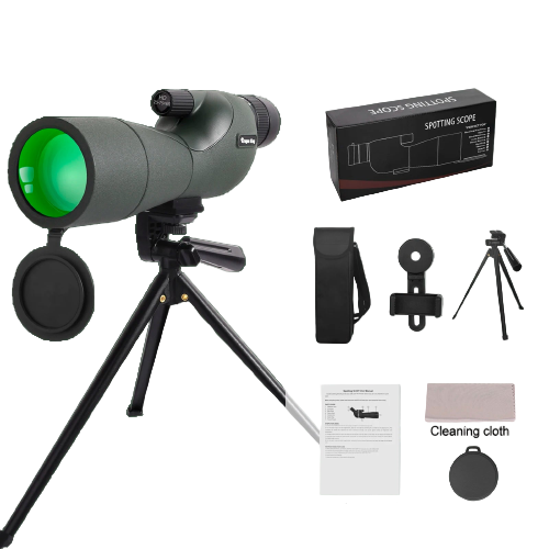 Télescope Monoculaire 25-75x60 avec Zoom Puissant et Étanchéité IPX4