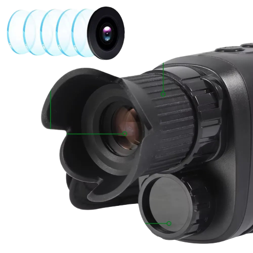 Monocle de Vision Nocturne Infrarouge avec Zoom Numérique 5X pour Chasse