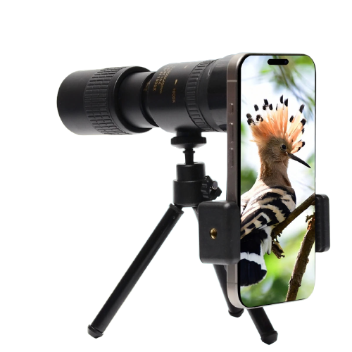 Monoculaire HD 4K BAK4 : Zoom 10-30x, Étanche et Stabilité Avancée