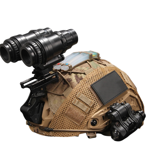 Casque Tactique avec Vision Nocturne et Accessoires pour Activités Extérieures