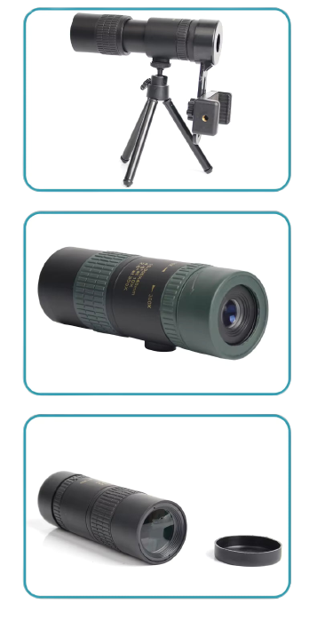 Monoculaire HD 4K BAK4 : Zoom 10-30x, Étanche et Stabilité Avancée