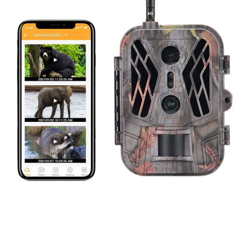 Caméra de Chasse à Vision Nocturne SuntekCam - 4G avec Lentille Double et Vidéo 4K