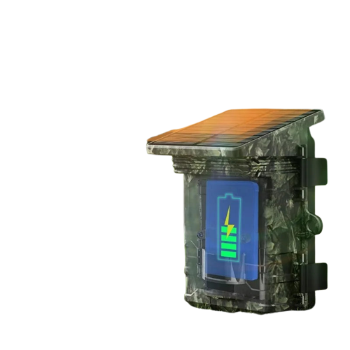 Caméra de Chasse H-201 - 30MP Vision Nocturne Infrarouge avec Panneau Solaire Intégré