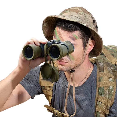 Jumelles Militaires 20x50 avec Adaptateur Smartphone et Prisme BAK4