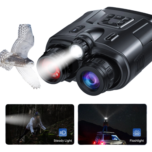 Jumelles Vision Nocturne 4K avec Zoom Numérique 8X et Capteur Infrarouge