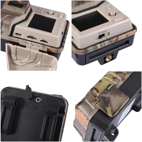 Caméra de Chasse 4K avec Vision Nocturne Infrarouge et Capteur WiFi