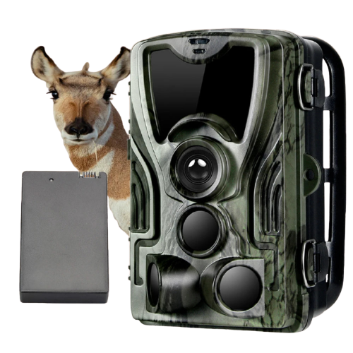 Caméra de Chasse 20MP 1080P avec Vision Nocturne Infrarouge et Batterie Lithium