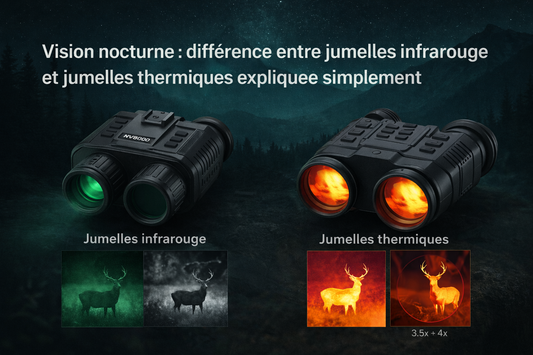 Vision nocturne : différence entre jumelles infrarouge et jumelles thermiques expliquée simplement - Jumelles.Store
